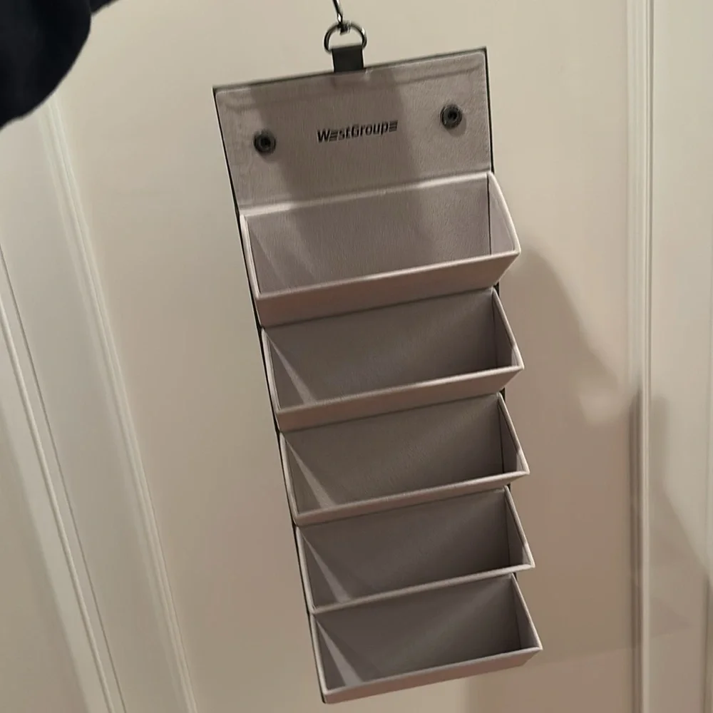 NWOT Sunglasses Hanging 5 section organizer